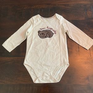 NWOT Jumping Beans Long Sleeve Bear Onesie